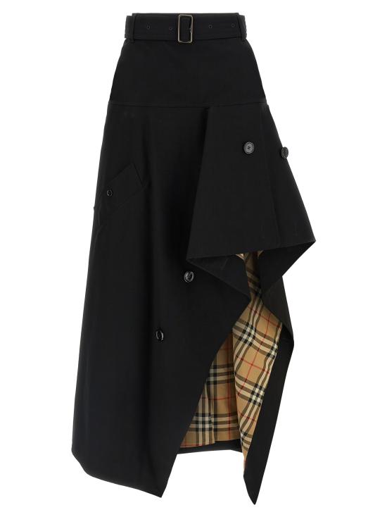 26FW 버버리 미디 스커트 8129543BLACK
