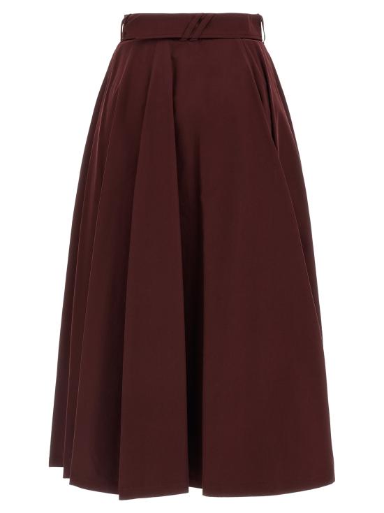 26FW 버버리 미디 스커트 8130327VINEYARDRED Bordeaux - BURBERRY