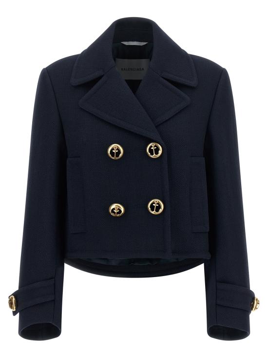 26FW 발렌시아가 트렌치 코트 A002D7TUU168065 Blue
