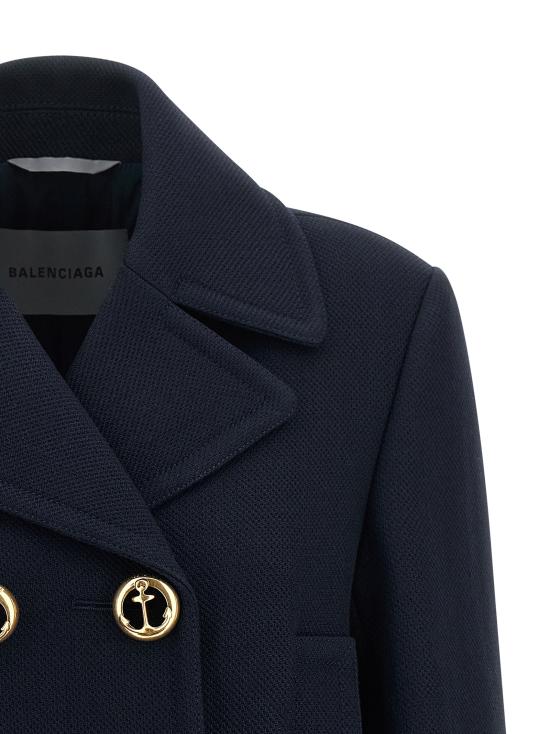 26FW 발렌시아가 트렌치 코트 A002D7TUU168065 Blue - BALENCIAGA