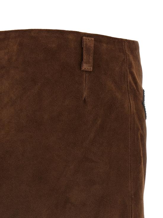 26FW 마르니 롱 스커트 GOMX0848QUULV89400M72 Brown - MARNI