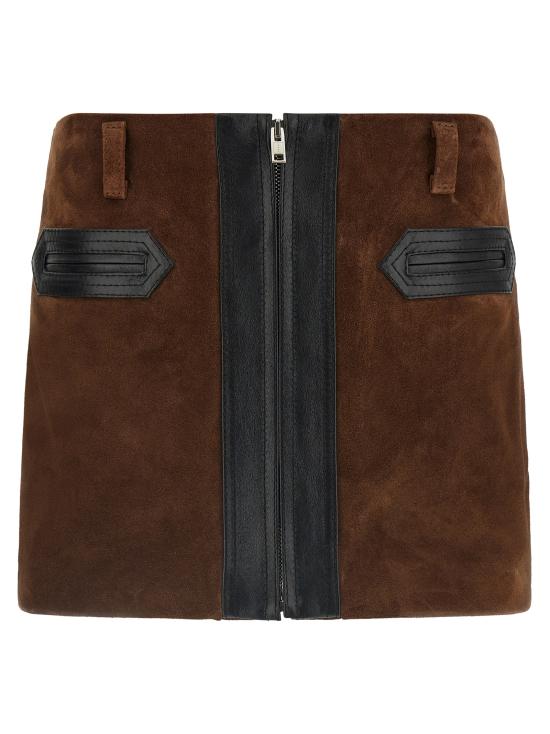 26FW 마르니 롱 스커트 GOMX0848QUULV89400M72 Brown