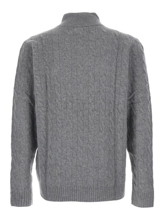 26FW 폴로 랄프로렌 포니 자수 케이블 니트 점퍼 710876766008 Grey - POLO RALPH LAUREN