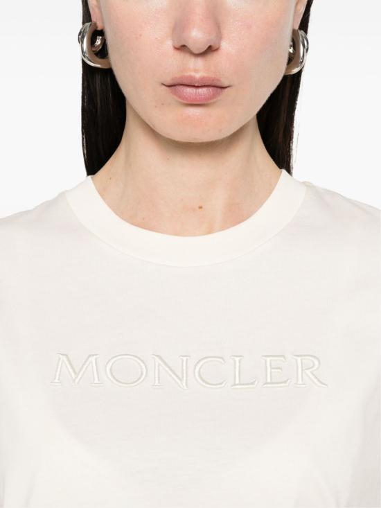 26FW 몽클레어 반팔 티셔츠 L20938C0002189AUO037 WHITE - MONCLER