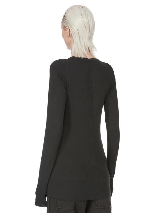 26FW 릭 오웬스 반팔 티셔츠 DS02F6217RN09 NERO - RICK OWENS