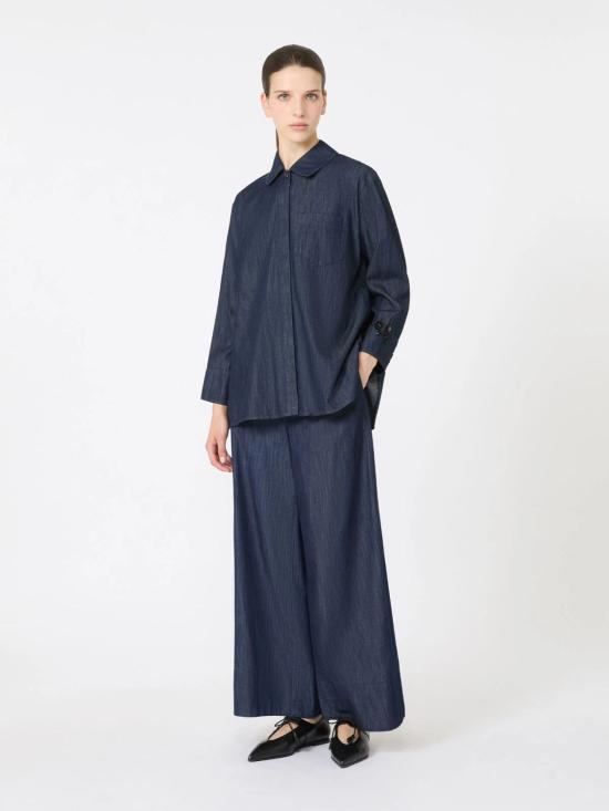 26FW 막스마라 스트레이트 팬츠 2629186012600001 BLU - MAX MARA