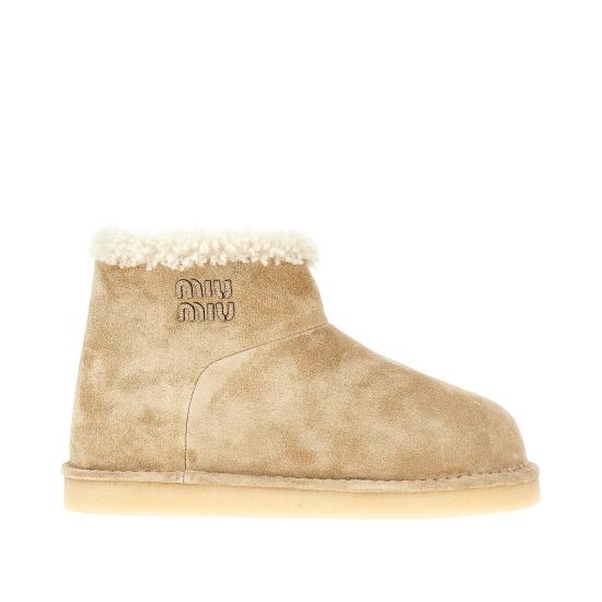 26FW 미우미우 부츠 5T515EFZF15Z0G Beige
