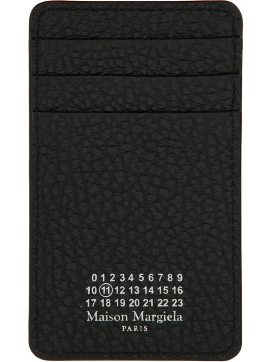  마르지엘라 버티컬 포 스티치 카드 홀더 SA1VX0017 P4455T8013 BLACK - MAISON MARGIELA