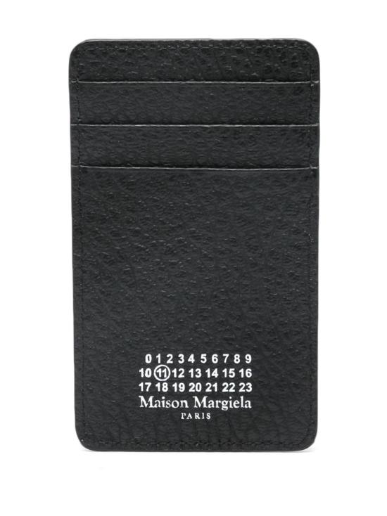  마르지엘라 버티컬 포 스티치 카드 홀더 SA1VX0017 P4455T8013 BLACK