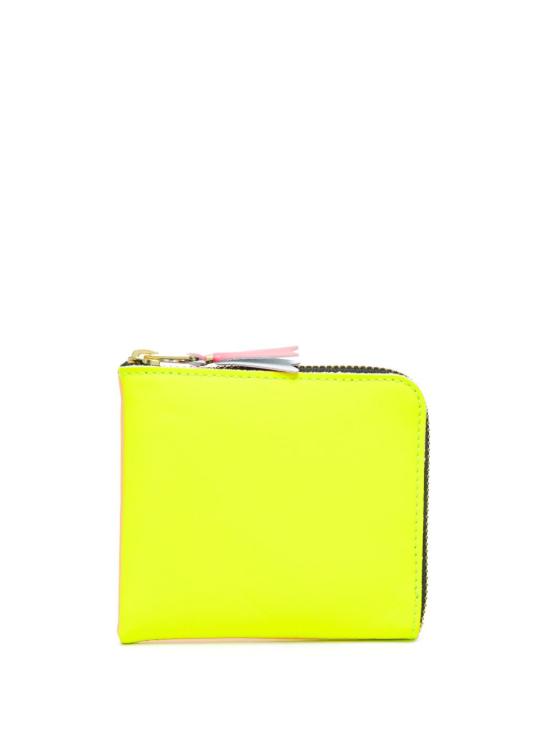 26FW 꼼데가르송 가죽소품 SA3100SFLIGHTORANGEPINK Neon yellow