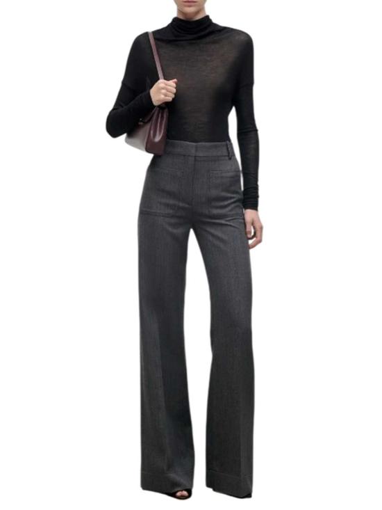 26FW 빅토리아 베컴 스트레이트 팬츠 1426WTR005115V ASH MELANGE 10003 - VICTORIA BECKHAM