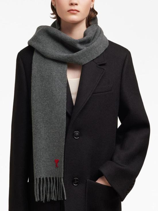 26FW 아미 머플러/스카프 USF705 AW0047A189 Gray - AMI