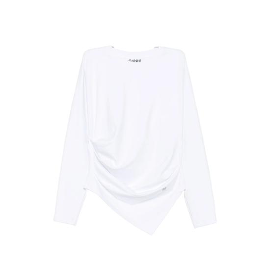 26FW 가니 탑 A1040543 151 WHITE