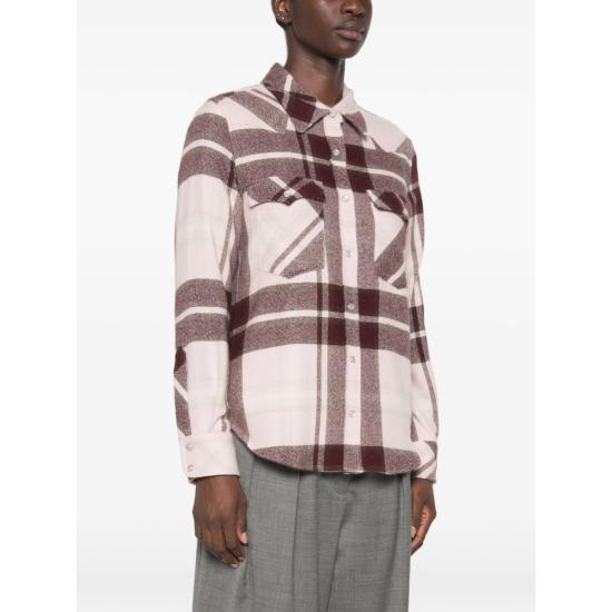 26FW 쿠즈텡 셔츠 F4754 LUMBER 2587 PINK RED - KUJTEN