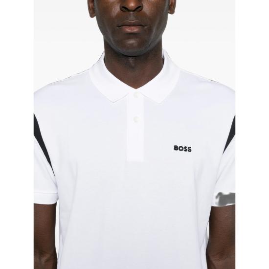 26FW 보스 폴로 티셔츠 50564793 100 WHITE - BOSS