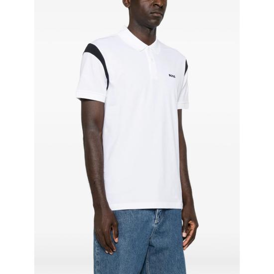 26FW 보스 폴로 티셔츠 50564793 100 WHITE - BOSS