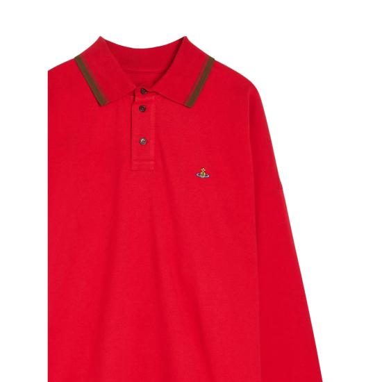 26FW 비비안웨스트우드 폴로 티셔츠 2H010010 J00AU H401 RED - VIVIENNE WESTWOOD