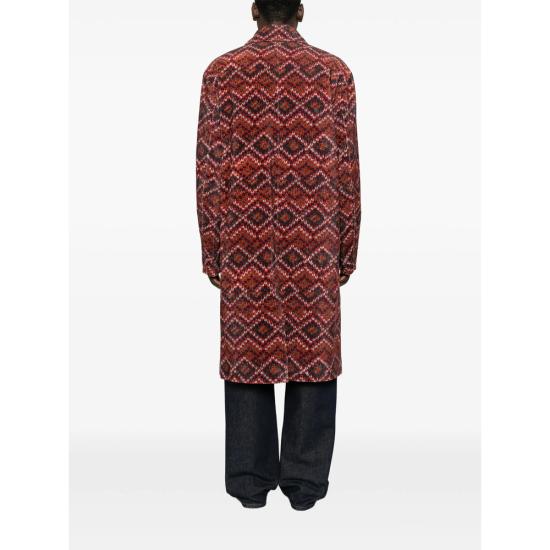 26FW 드리스 반 노튼 코트 4028 020204 352 RED BLACK - DRIES VAN NOTEN