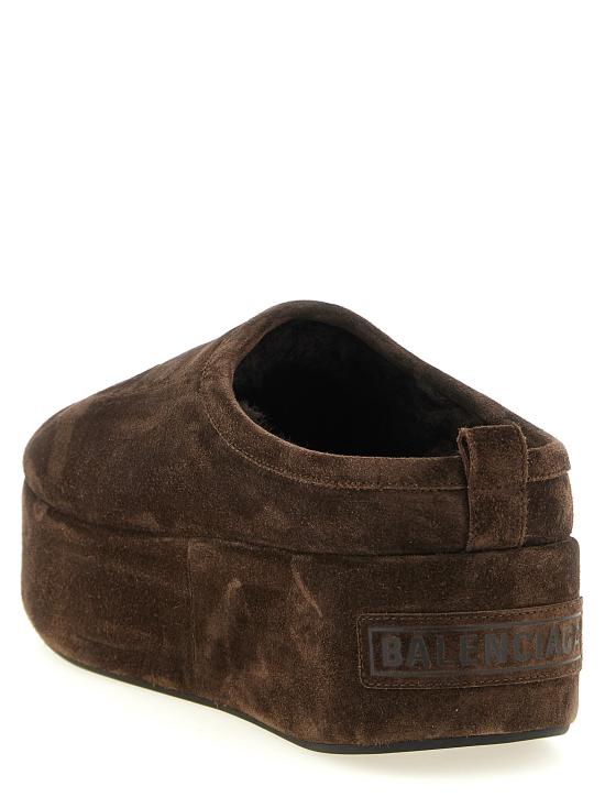 26FW 발렌시아가 알래스카 소프트 플랫폼 뮬 825258WBFC12929 Brown - BALENCIAGA