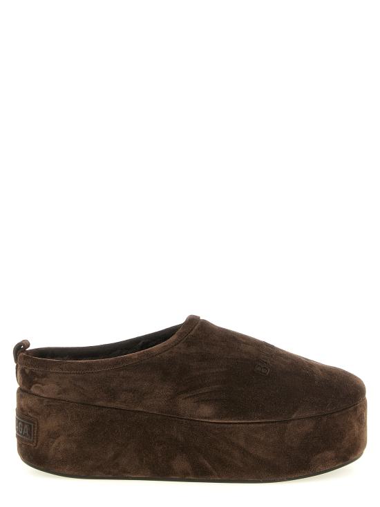 26FW 발렌시아가 알래스카 소프트 플랫폼 뮬 825258WBFC12929 Brown