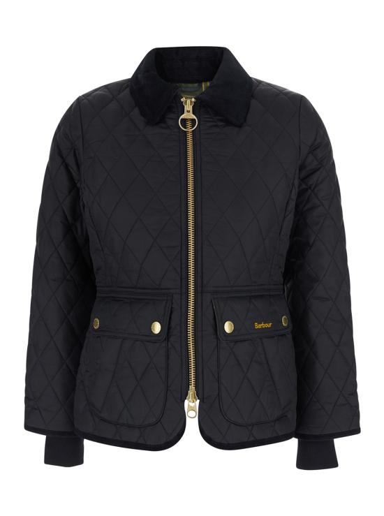 26FW 바버 비드넬 피티드 퀼티드 재킷 LQU1765BK91 Black