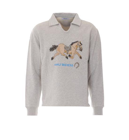 26FW 에드몬드 스튜디오 폴로 티셔츠 4011820 LIGHT GREY MELANGE