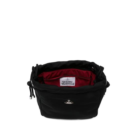 26FW 비비안웨스트우드 사피아노 락 탑핸들 토트백 4C03000CU W001Y N401 BLACK DOM - VIVIENNE WESTWOOD