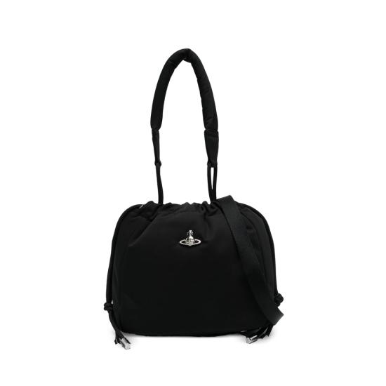 26FW 비비안웨스트우드 사피아노 락 탑핸들 토트백 4C03000CU W001Y N401 BLACK DOM