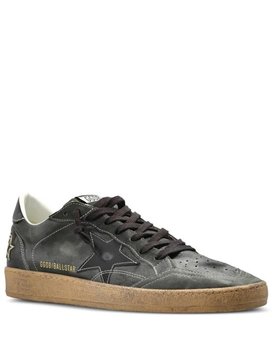 26FW 골든구스 볼 스타 스웨이드 스니커즈 GMF00117 F008725 36105 DARK GREEN - GOLDEN GOOSE