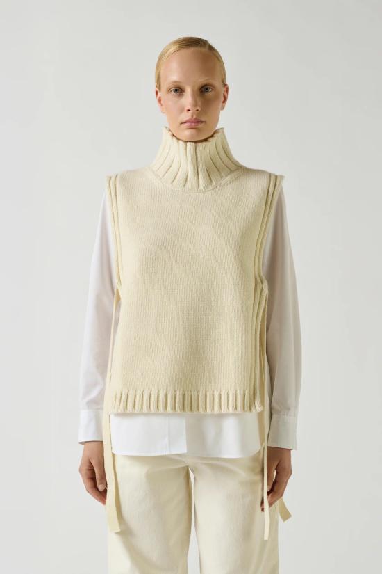 26FW 쉐르 베스트 PUL1302ORECR01 AB025064 U - SOEUR