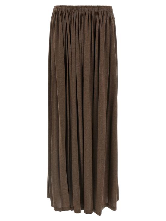 26FW 막스마라 리브레아 플리츠 맥시 스커트 2621776011600004 Brown