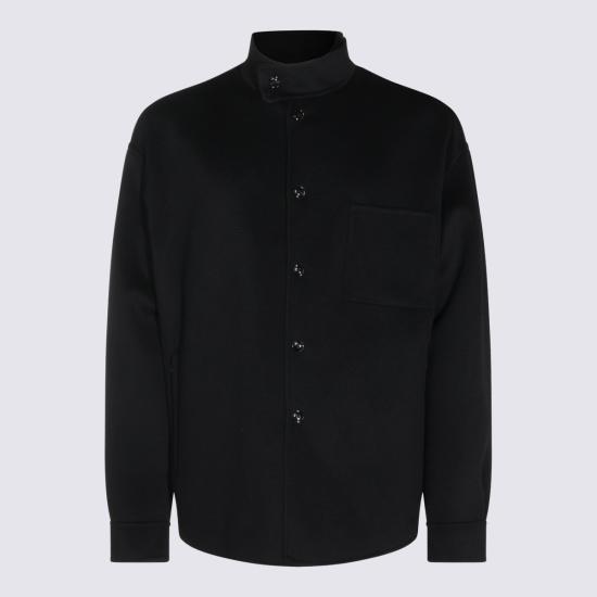 26FW 조르지오 아르마니 셔츠 GM004453 TE10068UC001 BLACK - GIORGIO ARMANI