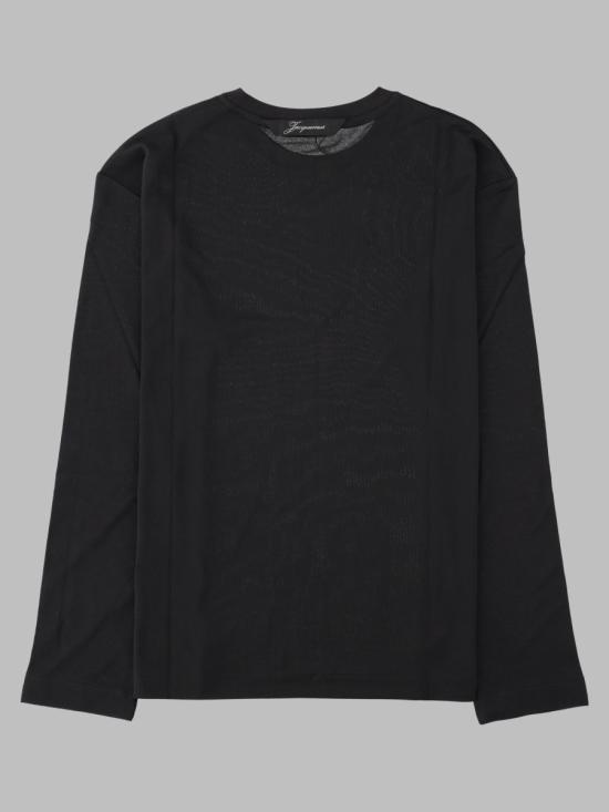 26FW 자크뮈스 롱 카레 롱슬리브 티셔츠 TSM00622AJ0 0254990 BLACK - JACQUEMUS