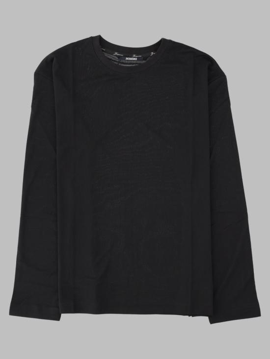 26FW 자크뮈스 롱 카레 롱슬리브 티셔츠 TSM00622AJ0 0254990 BLACK