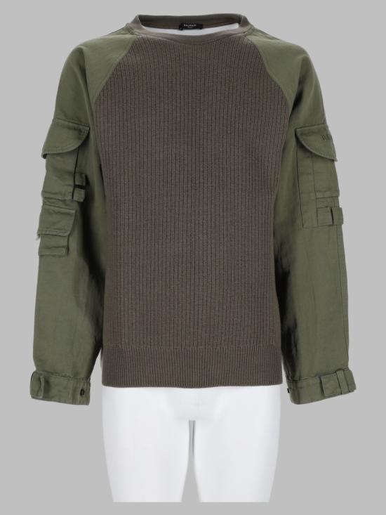 26FW 발망 스웨터 HH1KD188KK29 7KH GREEN