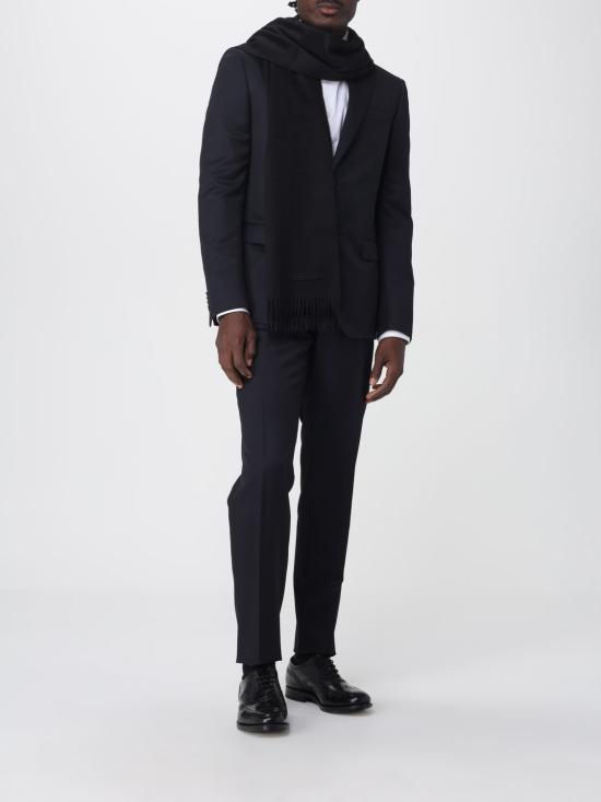 26FW 에르메네질도제냐 머플러/스카프 E7L41SA8 26NBK1 BLACK - ERMENEGILDO ZEGNA