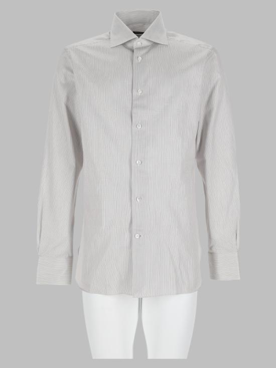 26FW 에르메네질도제냐 긴팔 셔츠 401036A4 9MS0BAG GREY