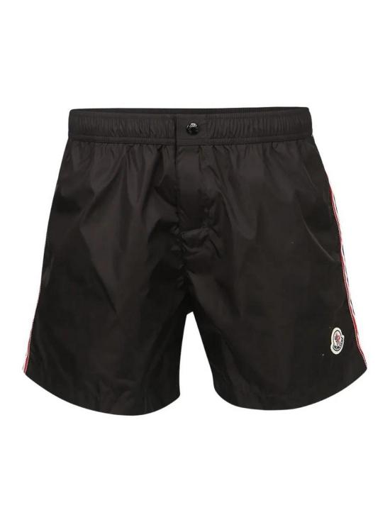 26FW 몽클레어 로고 패치 스윔 쇼츠 L20912C0000453326999 Black