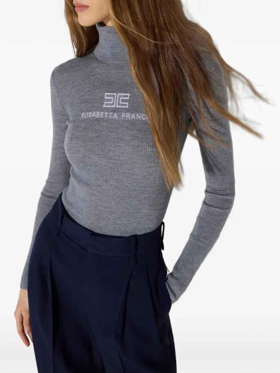 26FW 엘리자베타프랜치 터틀넥 MK18B66E2G41 Grey - ELISABETTA FRANCHI
