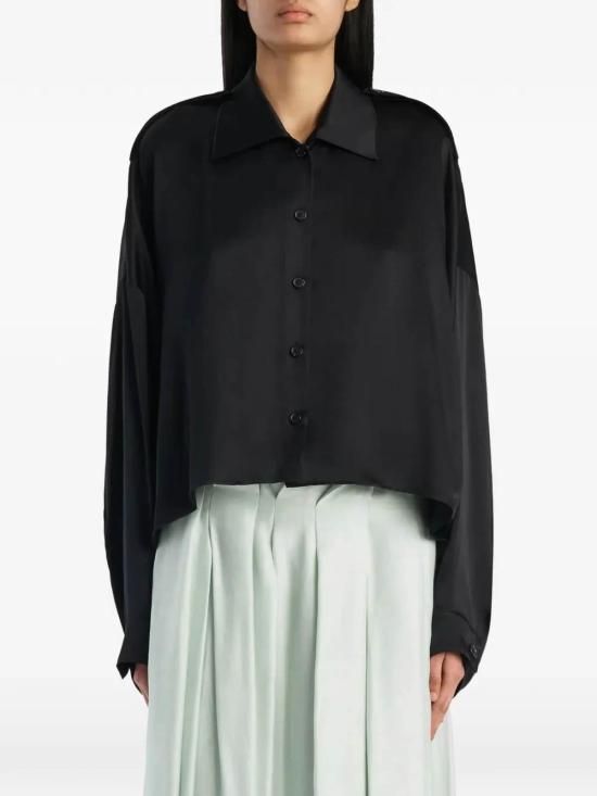 26FW 케이트 보딘 에폴렛 셔츠 블라우스 24803029200 Black - KHAITE