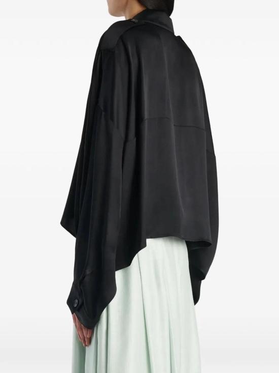 26FW 케이트 보딘 에폴렛 셔츠 블라우스 24803029200 Black - KHAITE