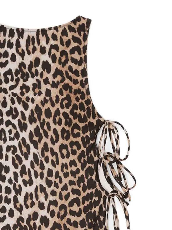 26FW 가니 원피스 A3020022859 Animal Print - GANNI