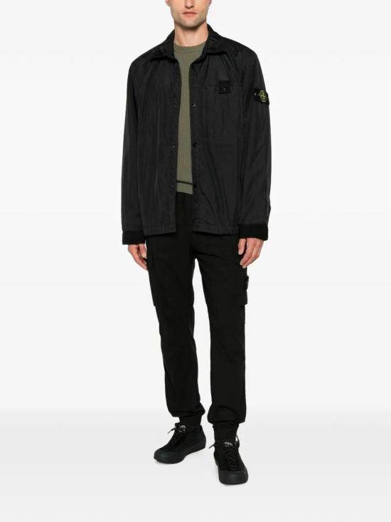 26FW 스톤 아일랜드 리브드 니트 로고 패치 스웨터 L2S155100053S00C2V005G GREEN - STONE ISLAND