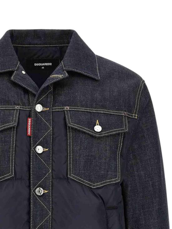 26FW 디스퀘어드2 데님 자켓 S74AM1610D30011964 DARK BLUE - DSQUARED2
