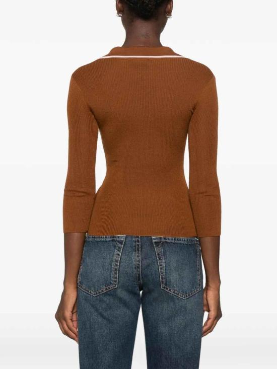 26FW 엘리자베타프랜치 탑 MK17B66E2FQ4 Brown - ELISABETTA FRANCHI