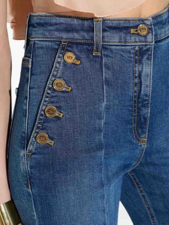 26FW 엘리자베타프랜치 플레어 팬츠 PJ12D66E2139 Blue - ELISABETTA FRANCHI
