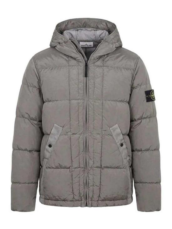 26FW 스톤 아일랜드 나일론 메탈 에코닐 드로우코드 헴 후드 다운 자켓 나일론 메탈 에코닐 드로우코드 헴 후드 다운 자켓 L2S154100019S0019V0060