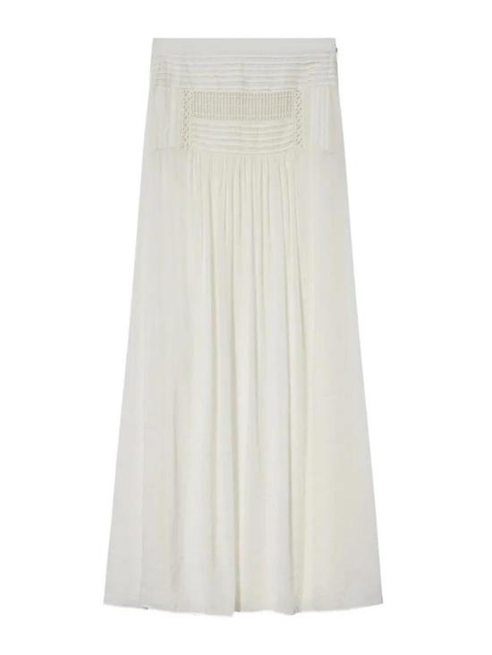 26FW 이자벨마랑 미디 스커트 JU0538FAD3J04E20WH White