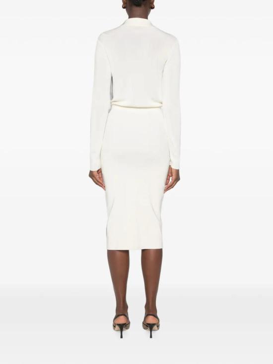 26FW 엘리자베타프랜치 미디 스커트 AM19S66E2193 White - ELISABETTA FRANCHI