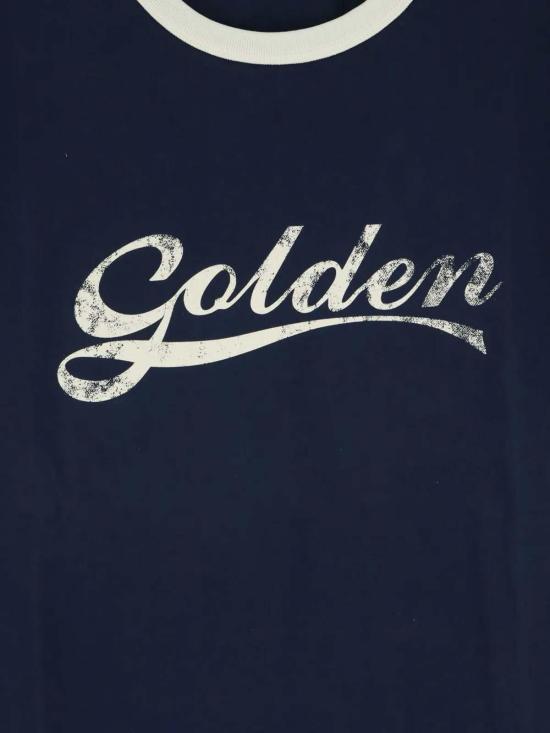 26FW 골든구스 반팔 티셔츠 GMP02761P00262483134 BLUE - GOLDEN GOOSE